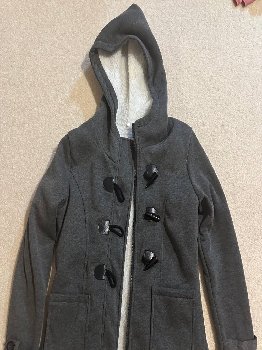 Grey toggle jacket